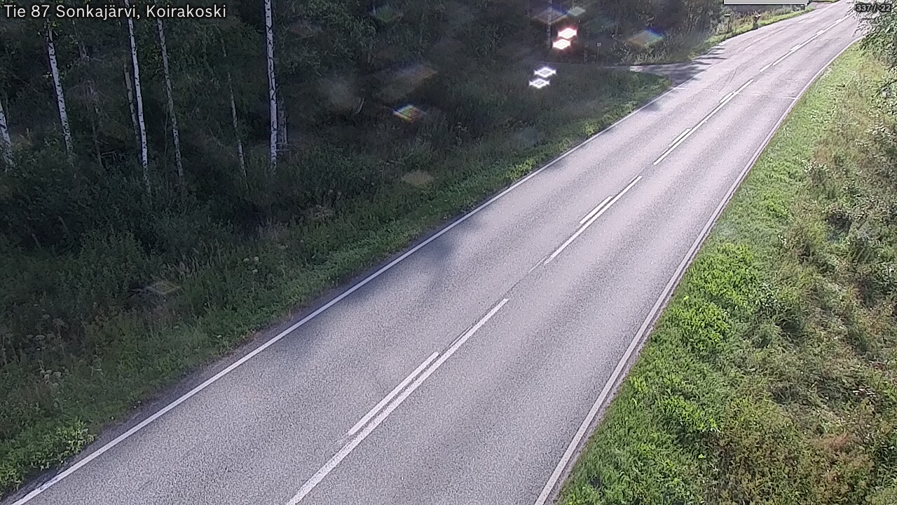 Weather Camera Image Väg 87 Sonkajärvi, Koirakosk, Sonkajärvi, Pohjois-Savo