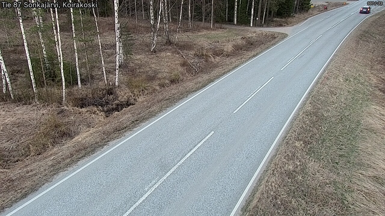 Weather Camera Image Road 87 Sonkajärvi, Koirakoski, Sonkajärvi, Pohjois-Savo