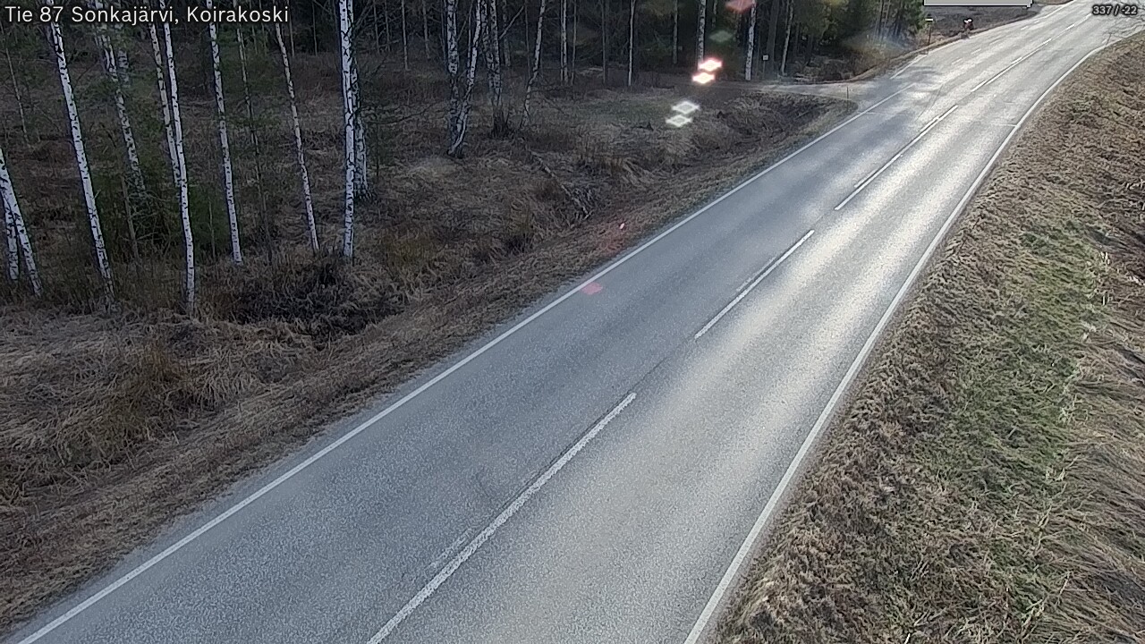 Weather Camera Image Road 87 Sonkajärvi, Koirakoski, Sonkajärvi, Pohjois-Savo