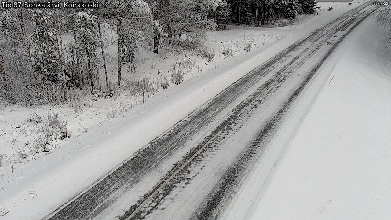 Weather Camera Image Road 87 Sonkajärvi, Koirakoski, Sonkajärvi, Pohjois-Savo