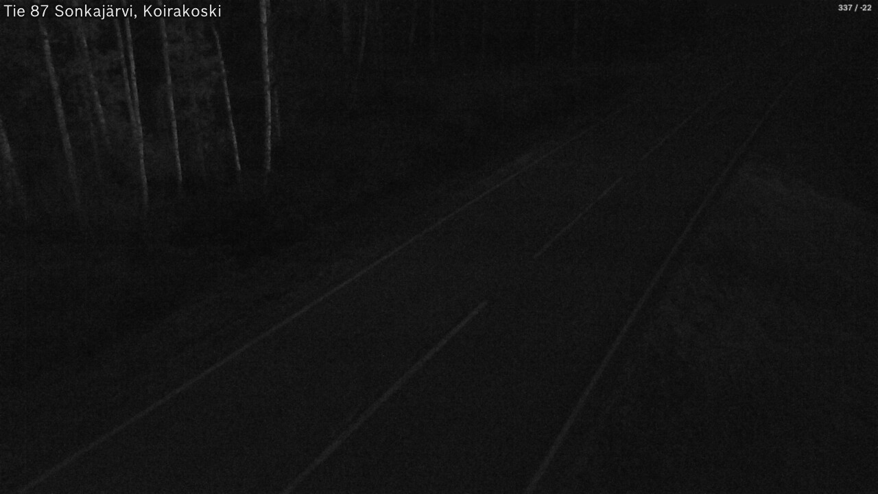 Weather Camera Image Road 87 Sonkajärvi, Koirakoski, Sonkajärvi, Pohjois-Savo