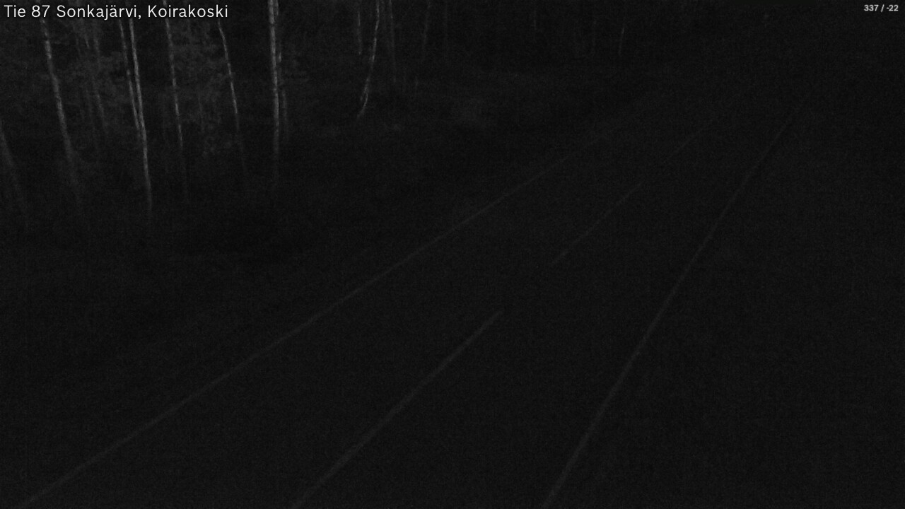 Weather Camera Image Road 87 Sonkajärvi, Koirakoski, Sonkajärvi, Pohjois-Savo