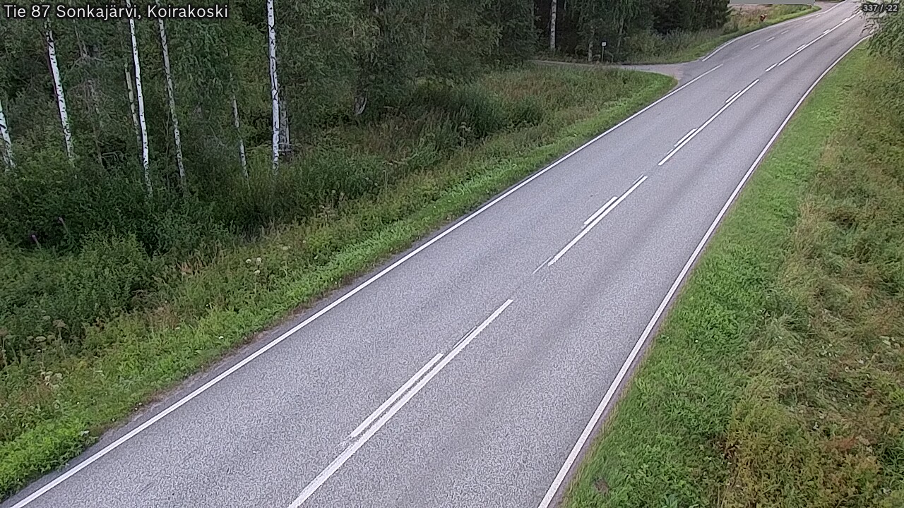 Weather Camera Image Road 87 Sonkajärvi, Koirakoski, Sonkajärvi, Pohjois-Savo