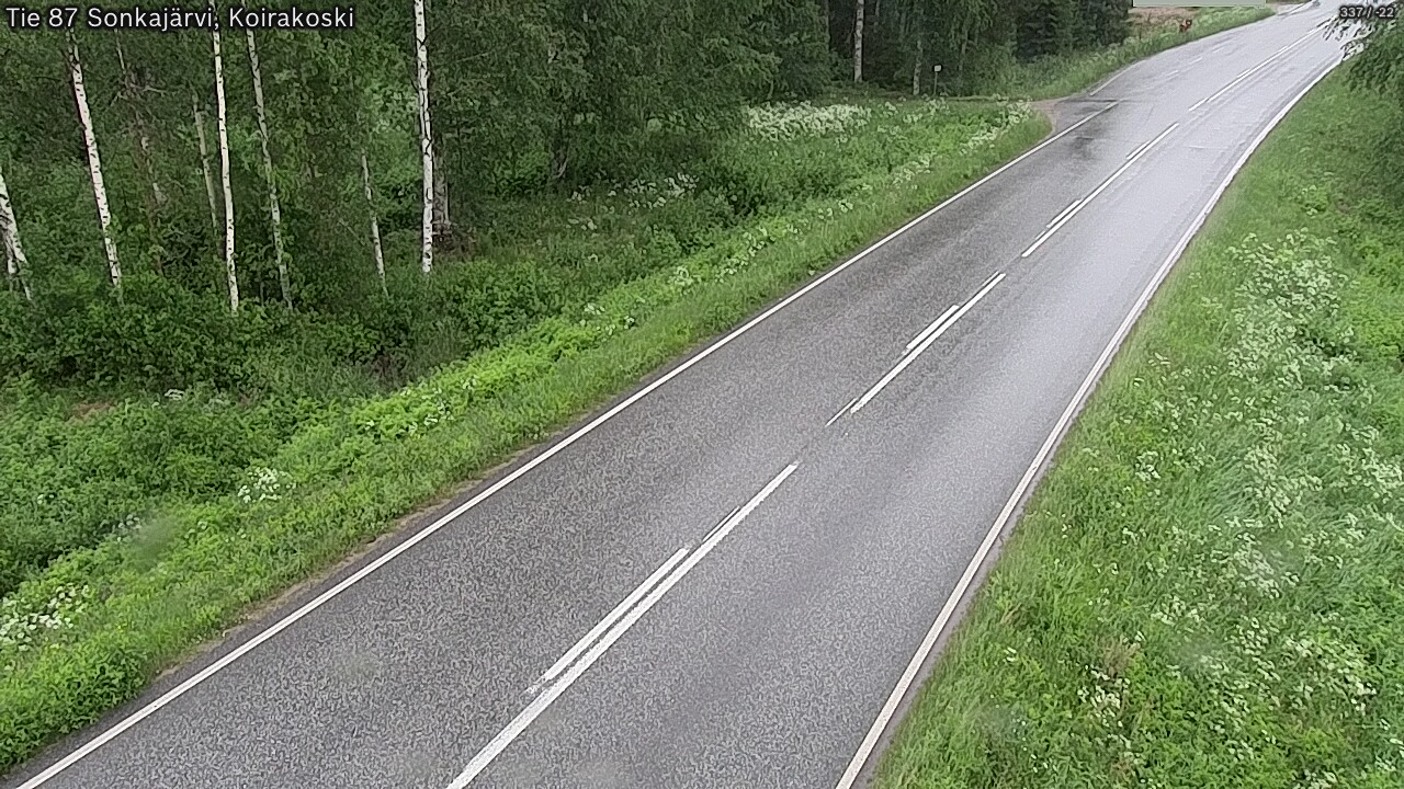 Weather Camera Image Road 87 Sonkajärvi, Koirakoski, Sonkajärvi, Pohjois-Savo