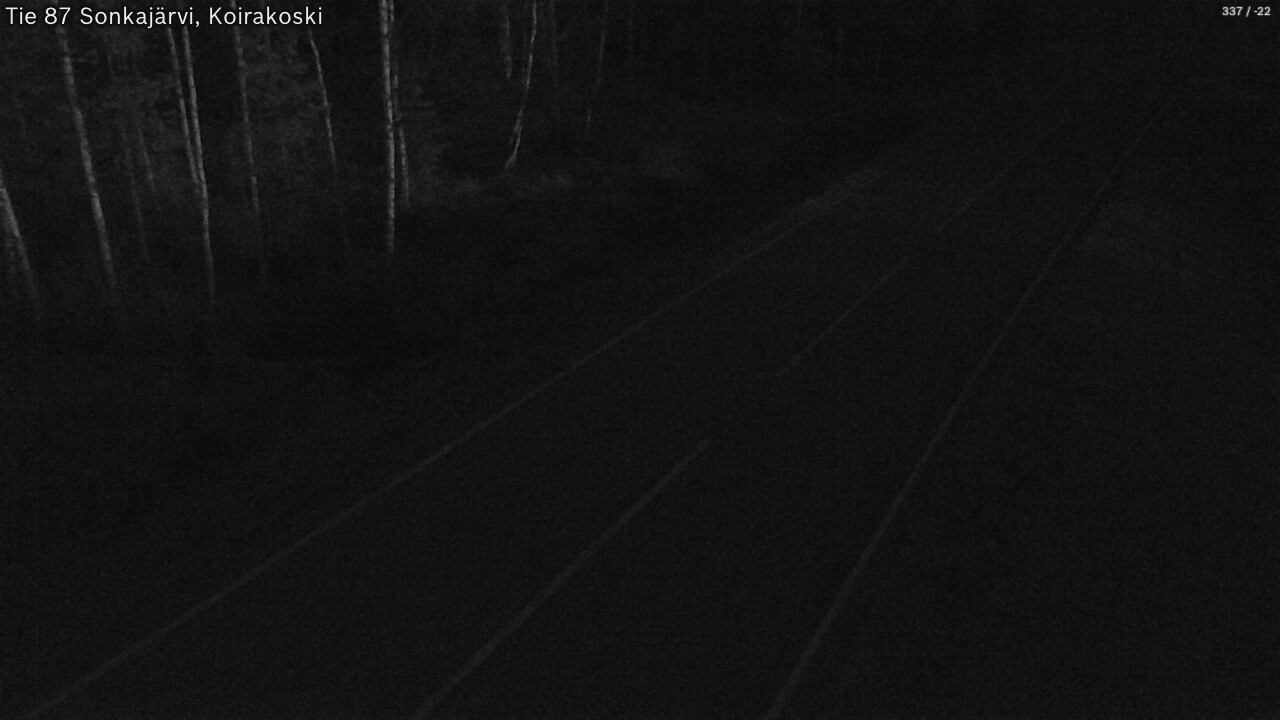 Weather Camera Image Road 87 Sonkajärvi, Koirakoski, Sonkajärvi, Pohjois-Savo