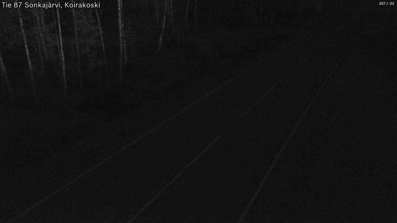 Weather Camera Image Road 87 Sonkajärvi, Koirakoski, Sonkajärvi, Pohjois-Savo