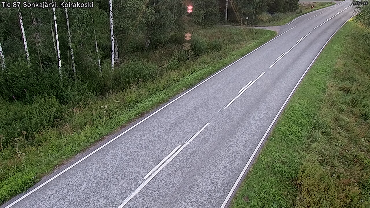 Weather Camera Image Road 87 Sonkajärvi, Koirakoski, Sonkajärvi, Pohjois-Savo