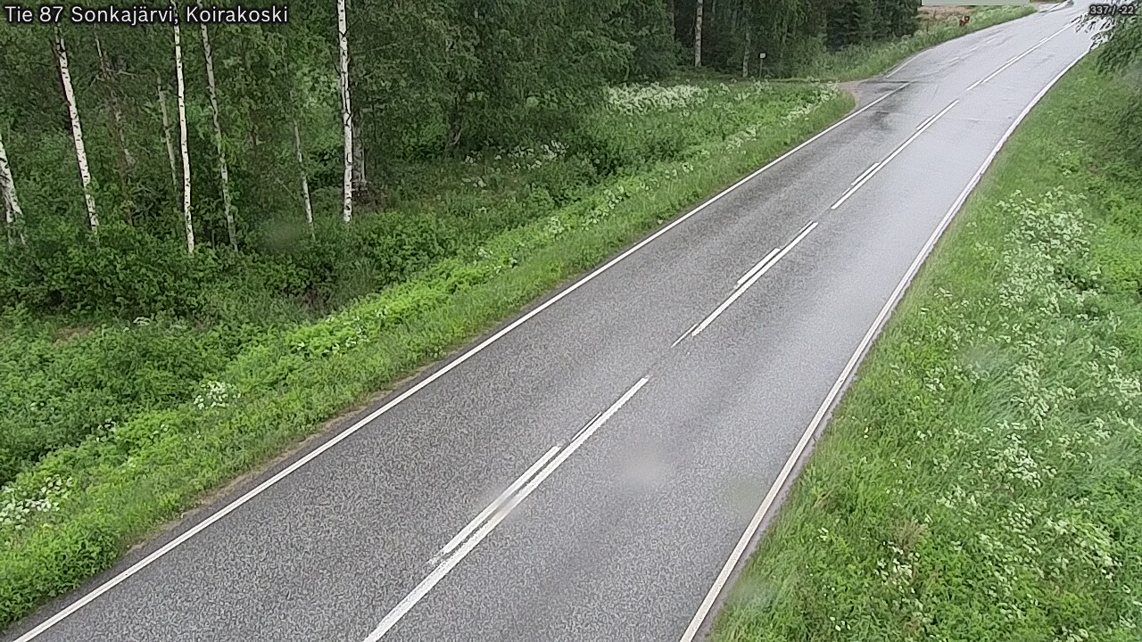 Weather Camera Image Road 87 Sonkajärvi, Koirakoski, Sonkajärvi, Pohjois-Savo