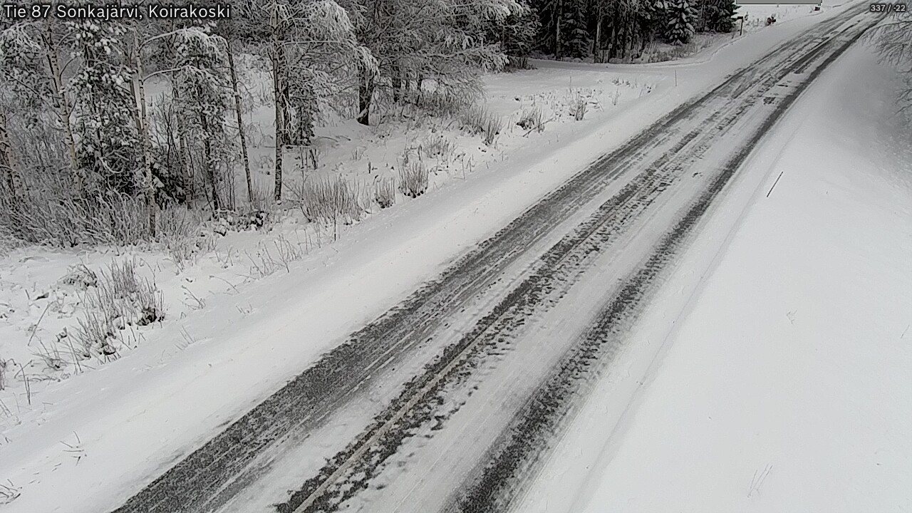 Weather Camera Image Road 87 Sonkajärvi, Koirakoski, Sonkajärvi, Pohjois-Savo