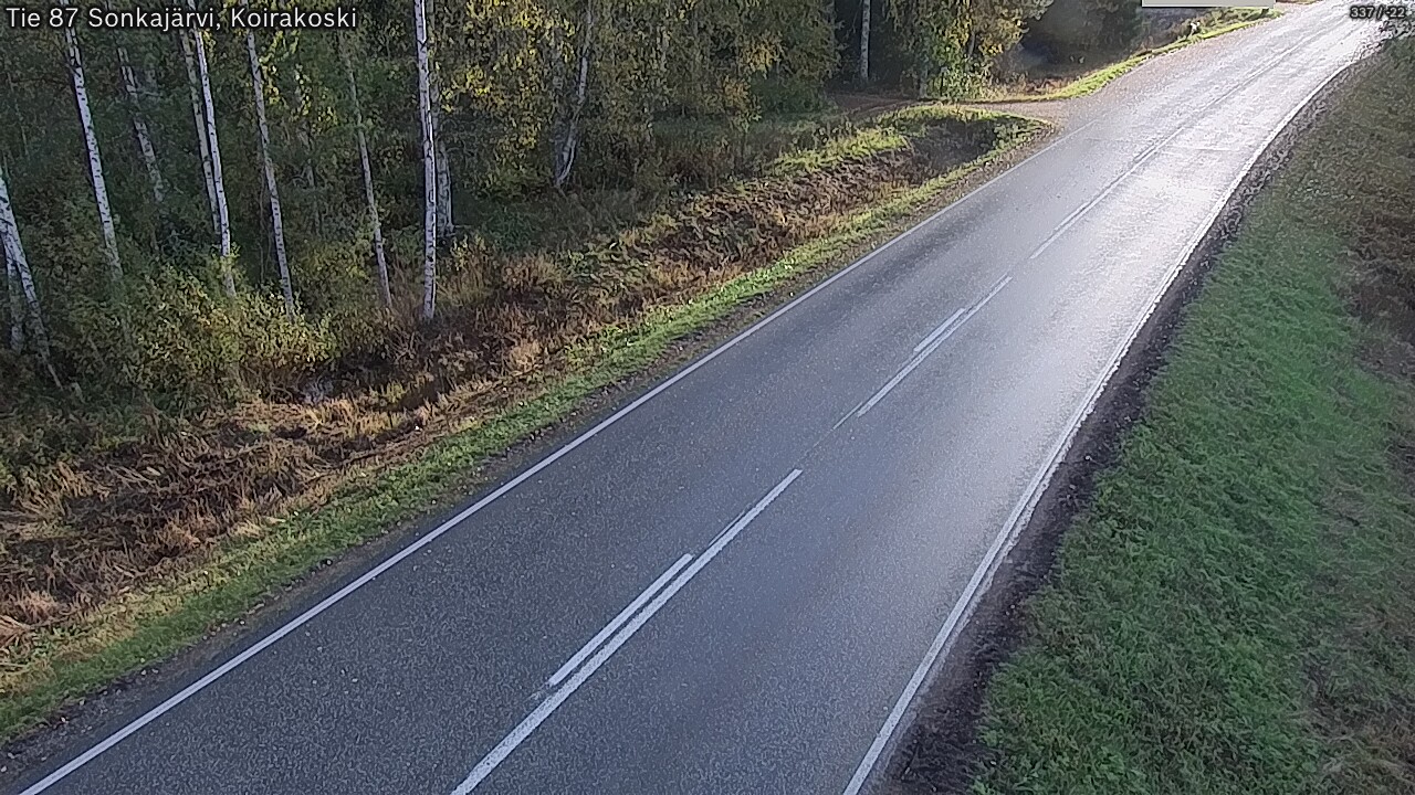 Weather Camera Image Väg 87 Sonkajärvi, Koirakosk, Sonkajärvi, Pohjois-Savo