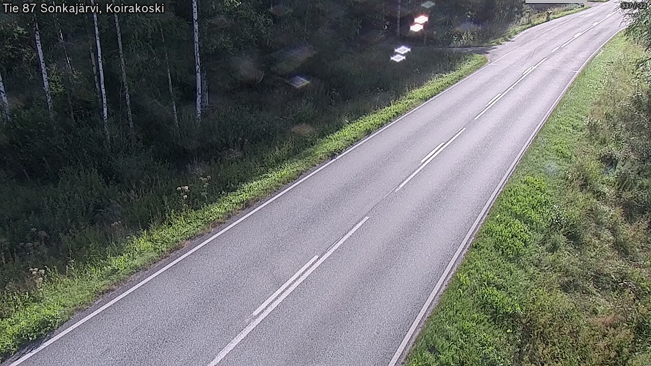 Weather Camera Image Väg 87 Sonkajärvi, Koirakosk, Sonkajärvi, Pohjois-Savo