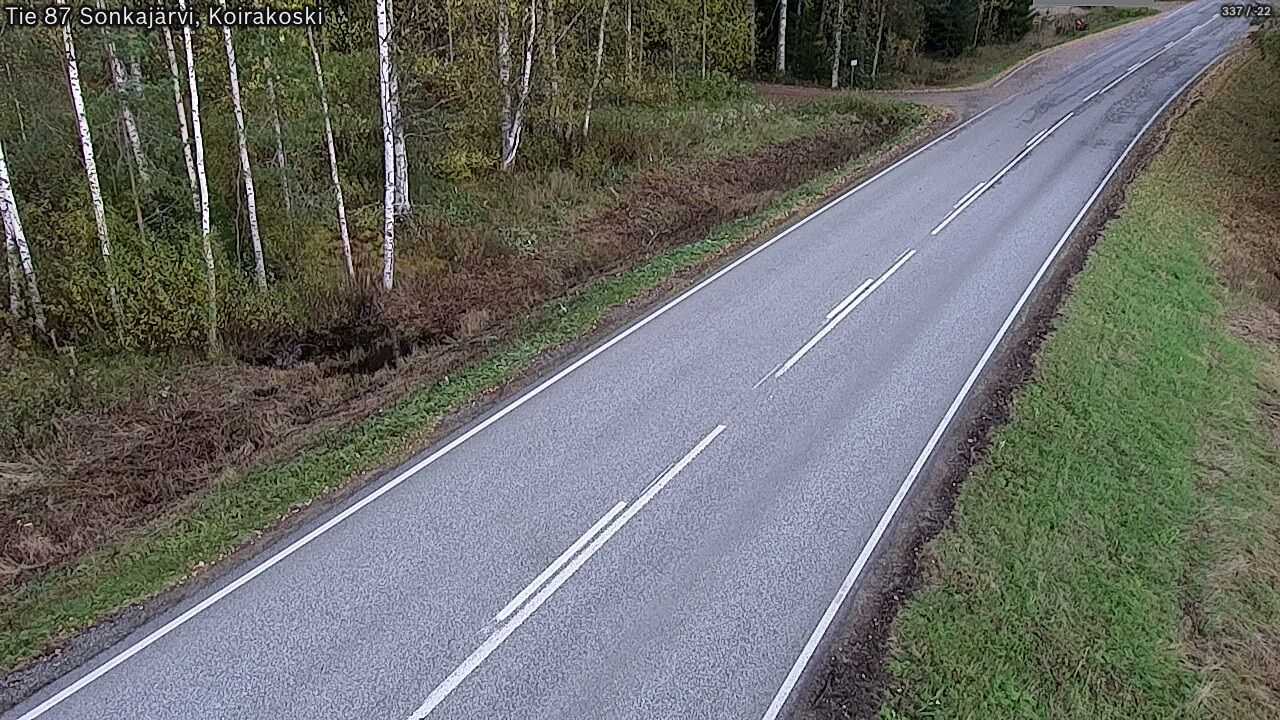 Weather Camera Image Road 87 Sonkajärvi, Koirakoski, Sonkajärvi, Pohjois-Savo