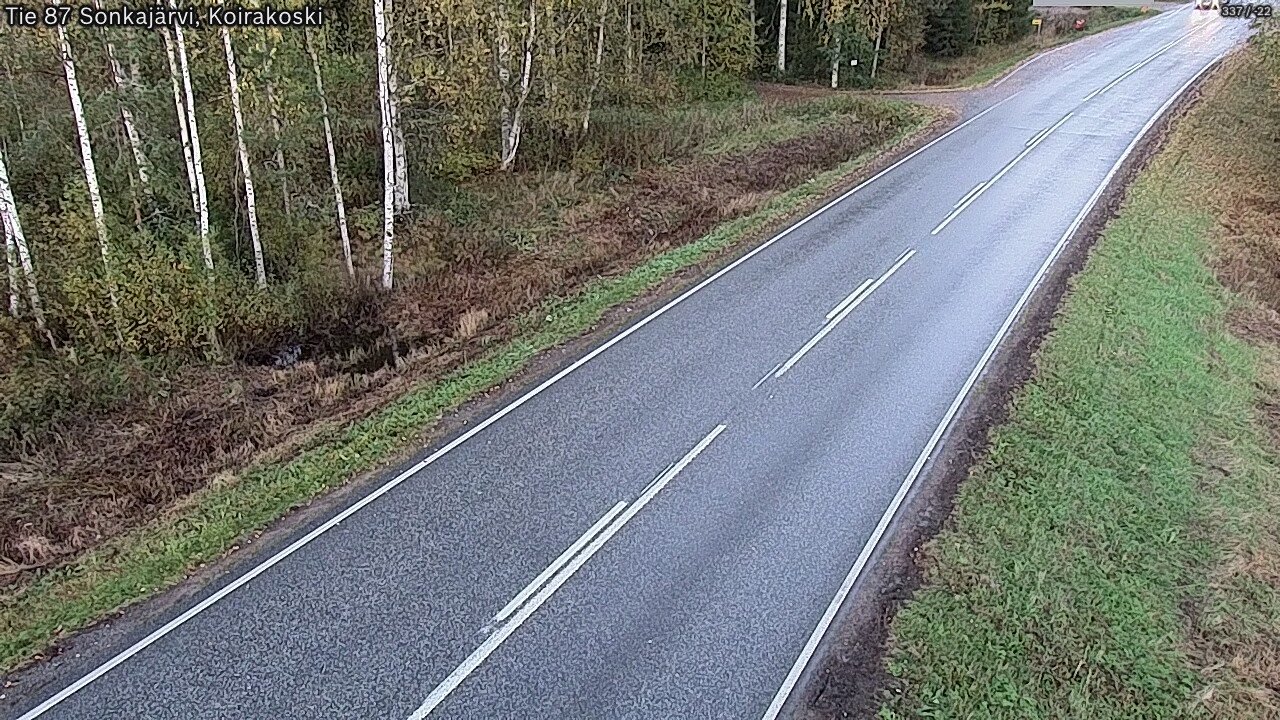 Weather Camera Image Väg 87 Sonkajärvi, Koirakosk, Sonkajärvi, Pohjois-Savo