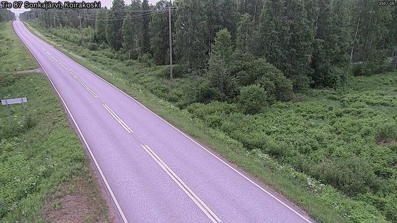 Weather Camera Image Road 87 Sonkajärvi, Koirakoski, Sonkajärvi, Pohjois-Savo