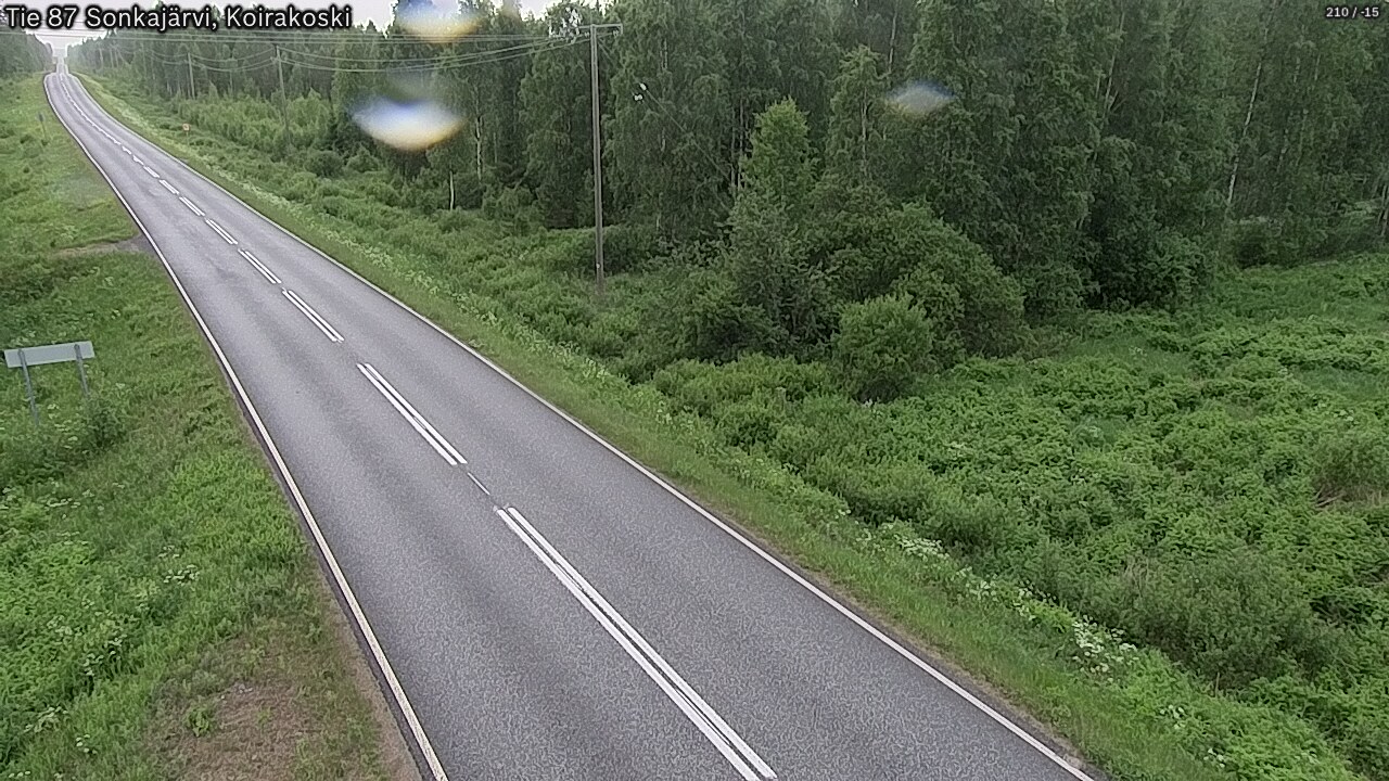Weather Camera Image Road 87 Sonkajärvi, Koirakoski, Sonkajärvi, Pohjois-Savo