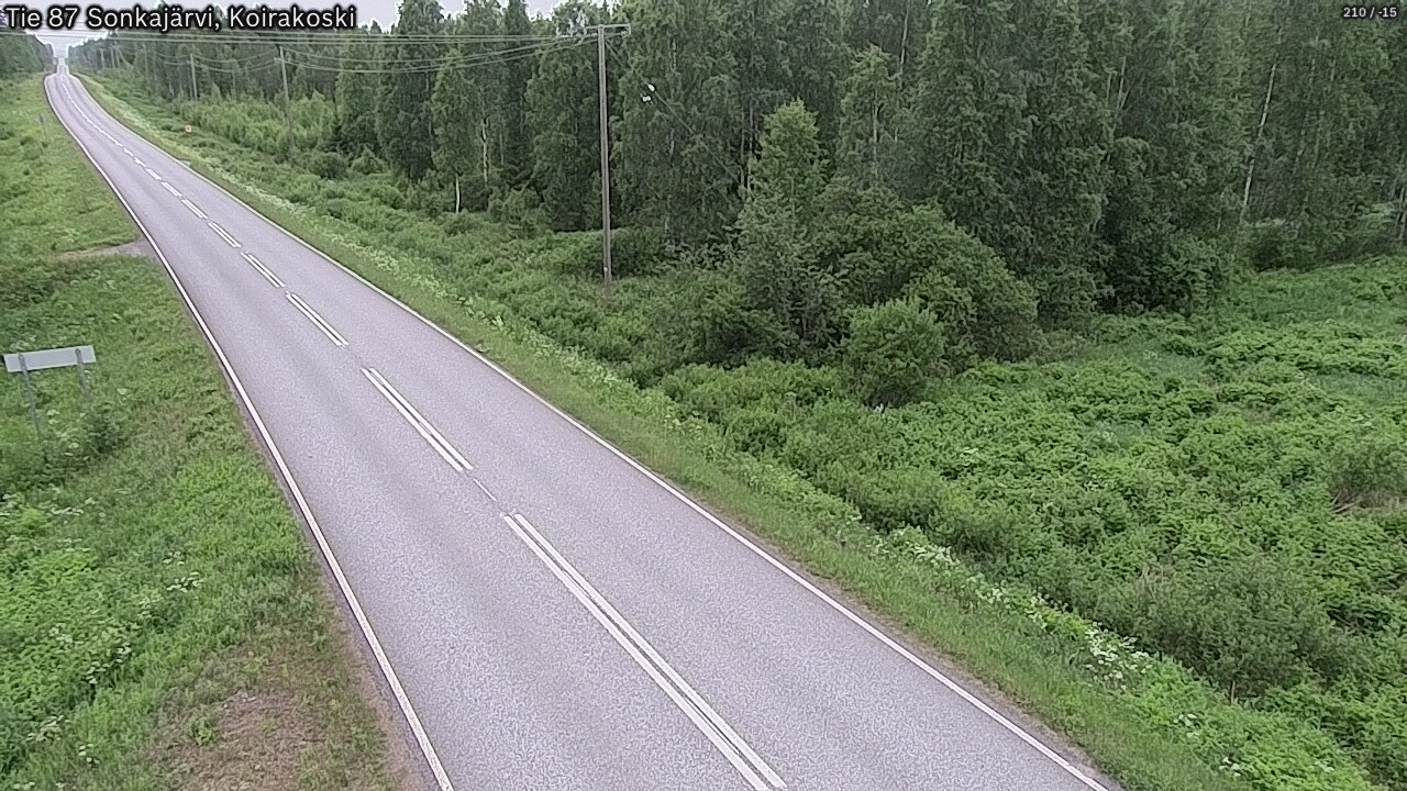 Weather Camera Image Road 87 Sonkajärvi, Koirakoski, Sonkajärvi, Pohjois-Savo