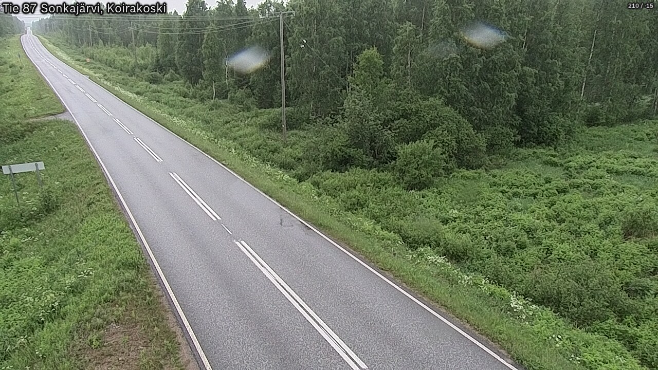 Weather Camera Image Road 87 Sonkajärvi, Koirakoski, Sonkajärvi, Pohjois-Savo