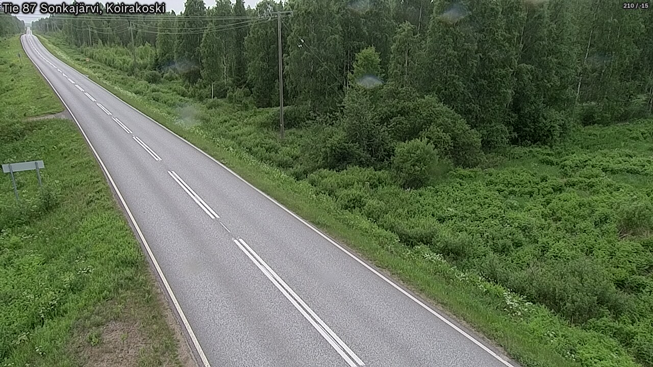 Weather Camera Image Road 87 Sonkajärvi, Koirakoski, Sonkajärvi, Pohjois-Savo