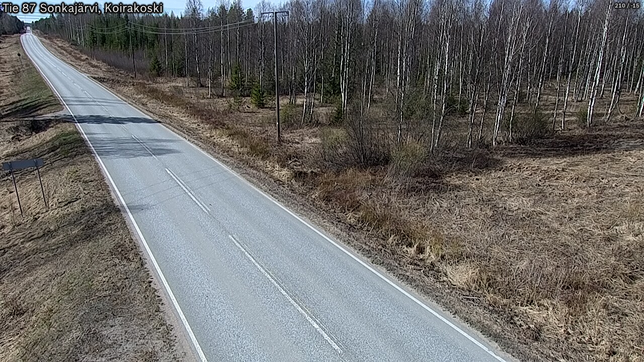 Kelikamerat Kuva Tie 87 Sonkajärvi, Koirako, Sonkajärvi, Pohjois-Savo