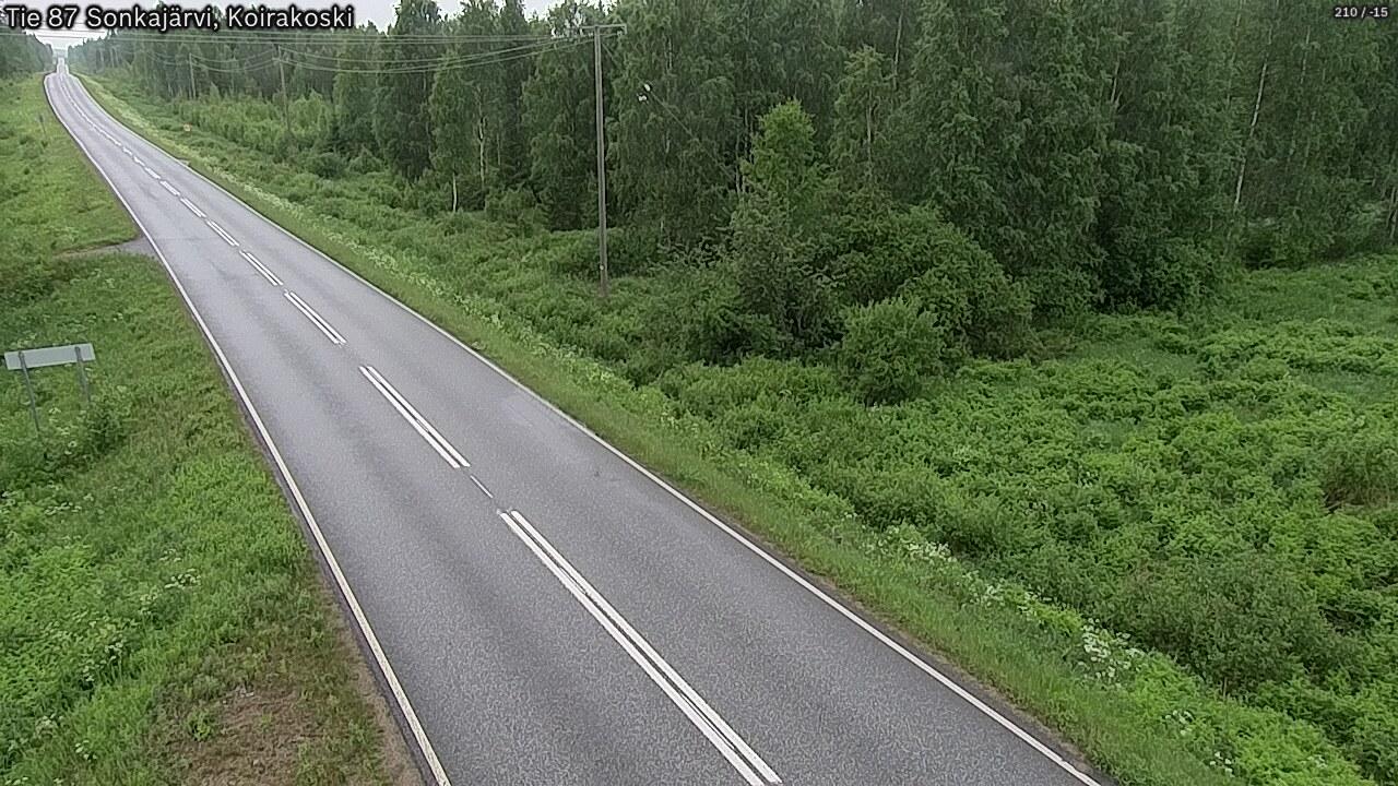 Weather Camera Image Road 87 Sonkajärvi, Koirakoski, Sonkajärvi, Pohjois-Savo