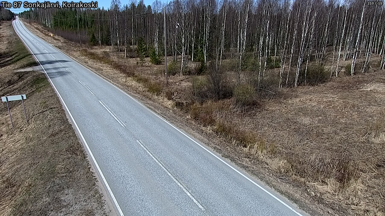 Kelikamerat Kuva Tie 87 Sonkajärvi, Koirako, Sonkajärvi, Pohjois-Savo