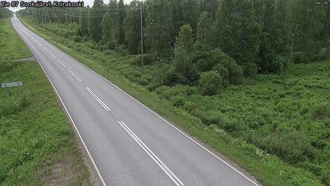 Weather Camera Image Road 87 Sonkajärvi, Koirakoski, Sonkajärvi, Pohjois-Savo