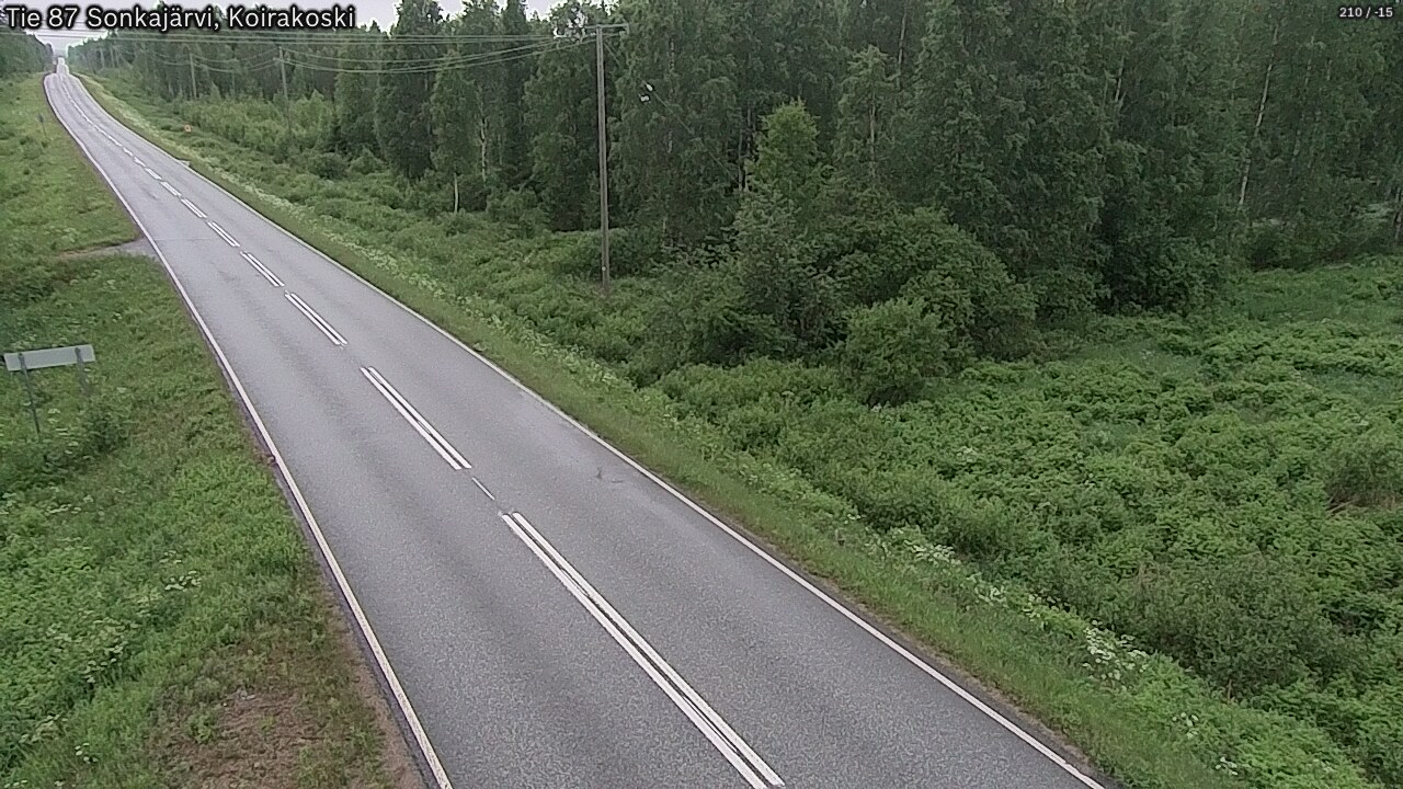 Weather Camera Image Road 87 Sonkajärvi, Koirakoski, Sonkajärvi, Pohjois-Savo