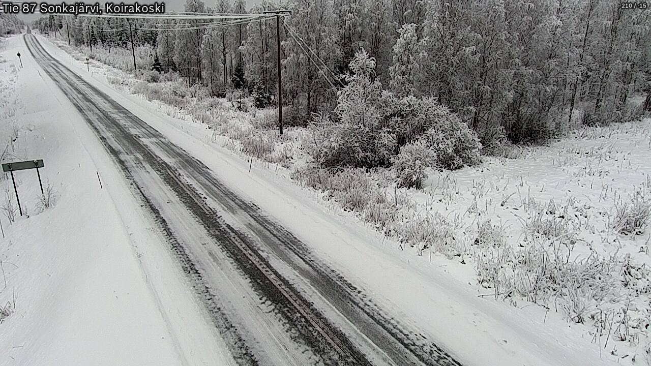 Weather Camera Image Road 87 Sonkajärvi, Koirakoski, Sonkajärvi, Pohjois-Savo