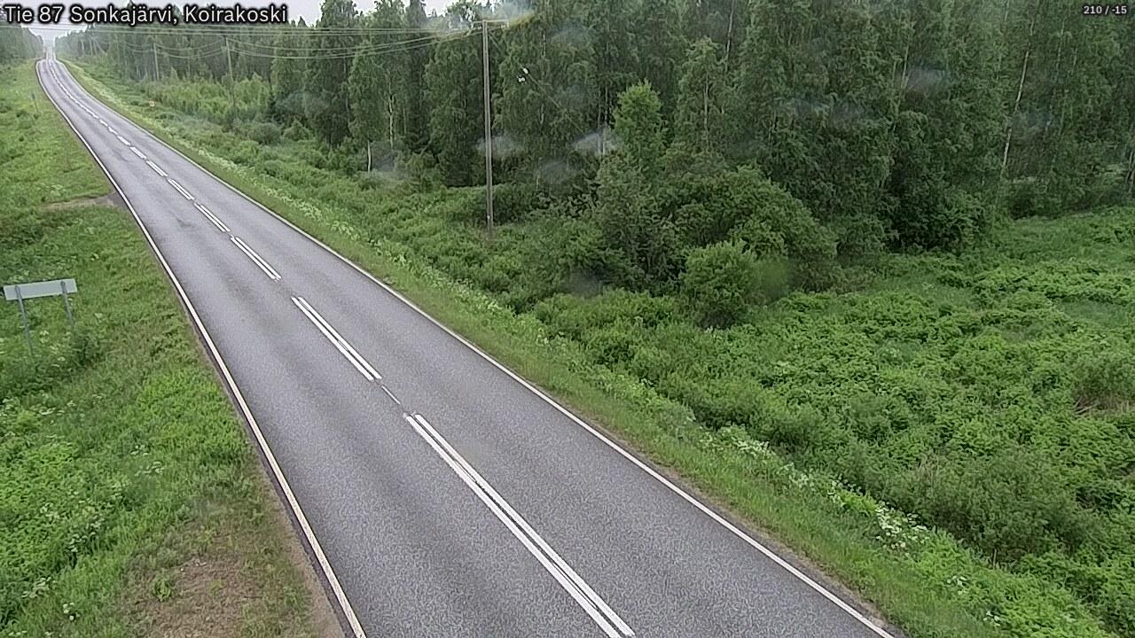 Weather Camera Image Road 87 Sonkajärvi, Koirakoski, Sonkajärvi, Pohjois-Savo