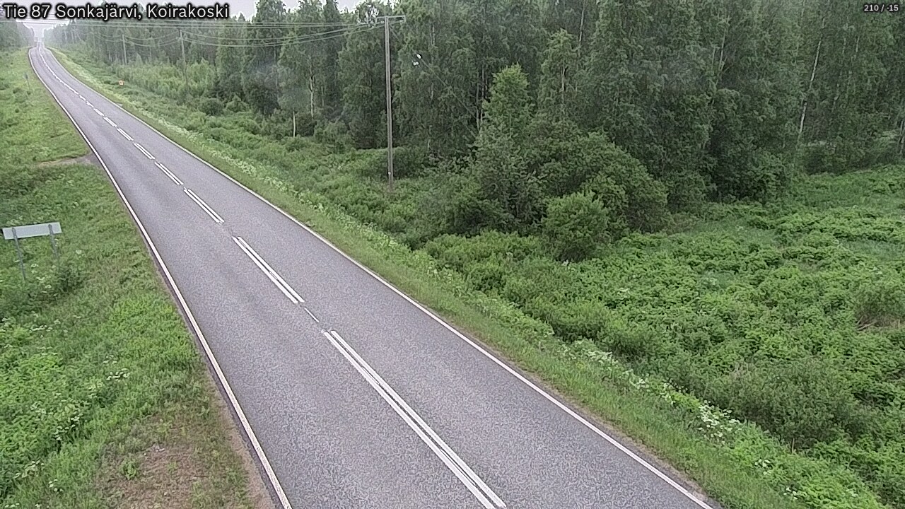 Weather Camera Image Road 87 Sonkajärvi, Koirakoski, Sonkajärvi, Pohjois-Savo