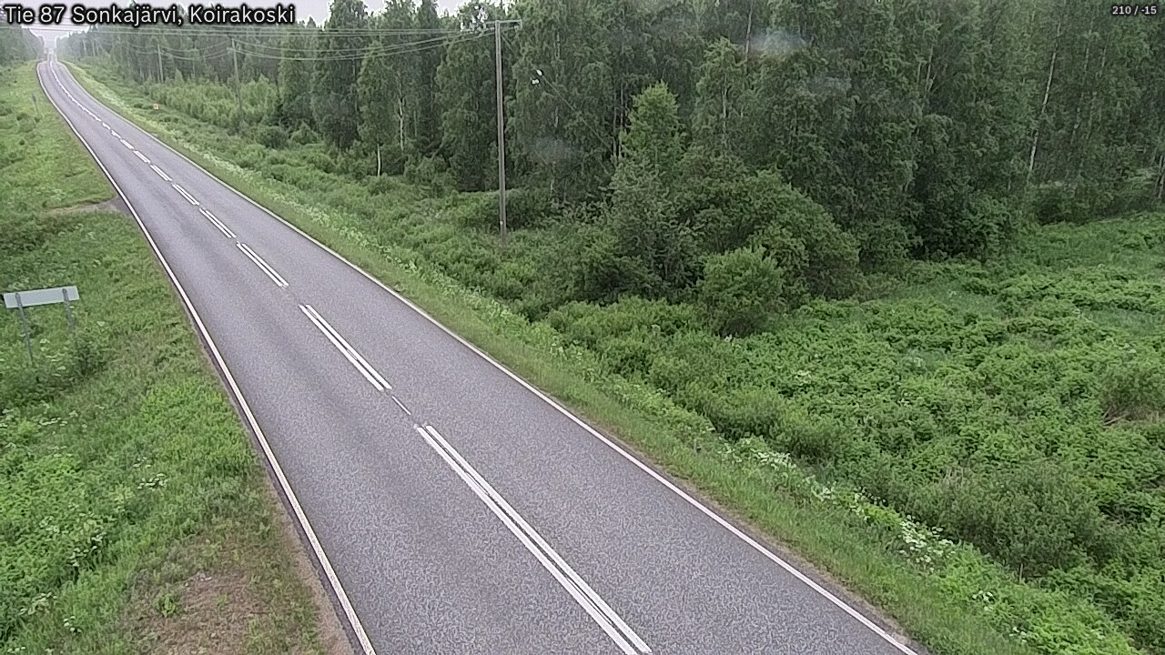 Weather Camera Image Road 87 Sonkajärvi, Koirakoski, Sonkajärvi, Pohjois-Savo