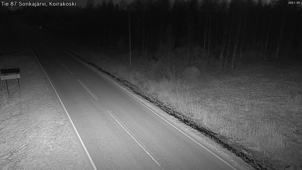 Weather Camera Image Road 87 Sonkajärvi, Koirakoski, Sonkajärvi, Pohjois-Savo