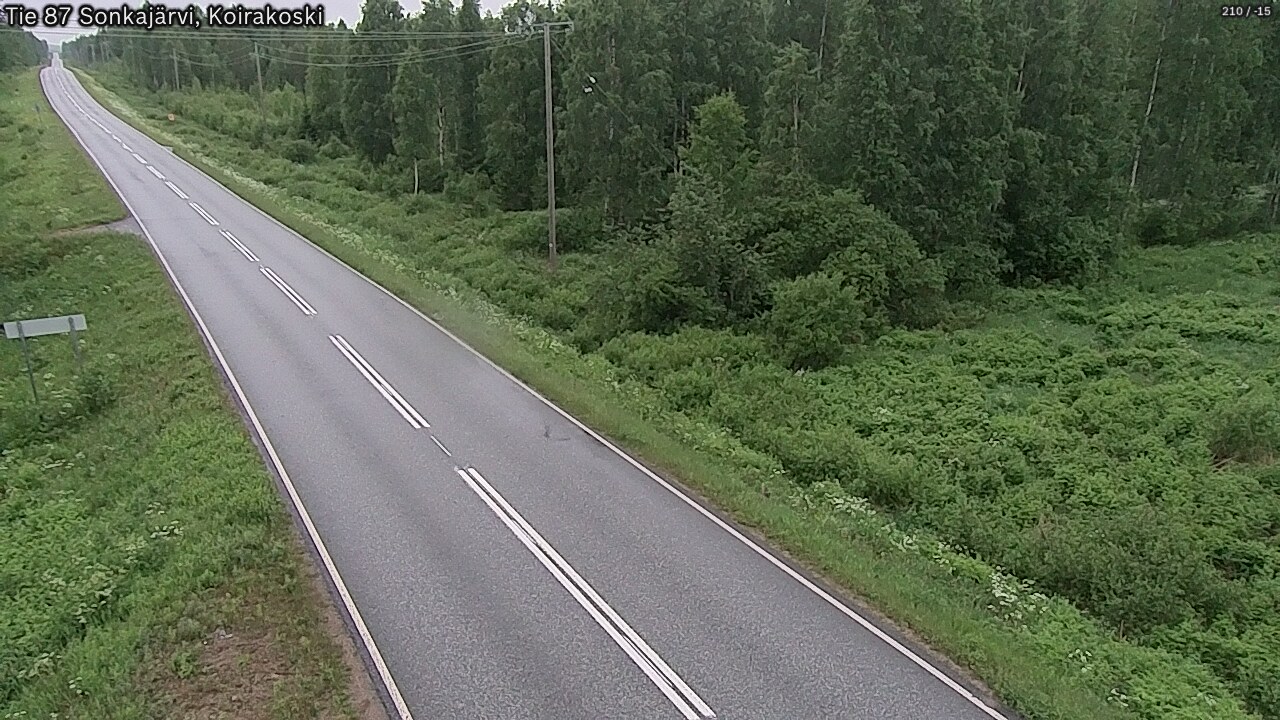 Weather Camera Image Road 87 Sonkajärvi, Koirakoski, Sonkajärvi, Pohjois-Savo