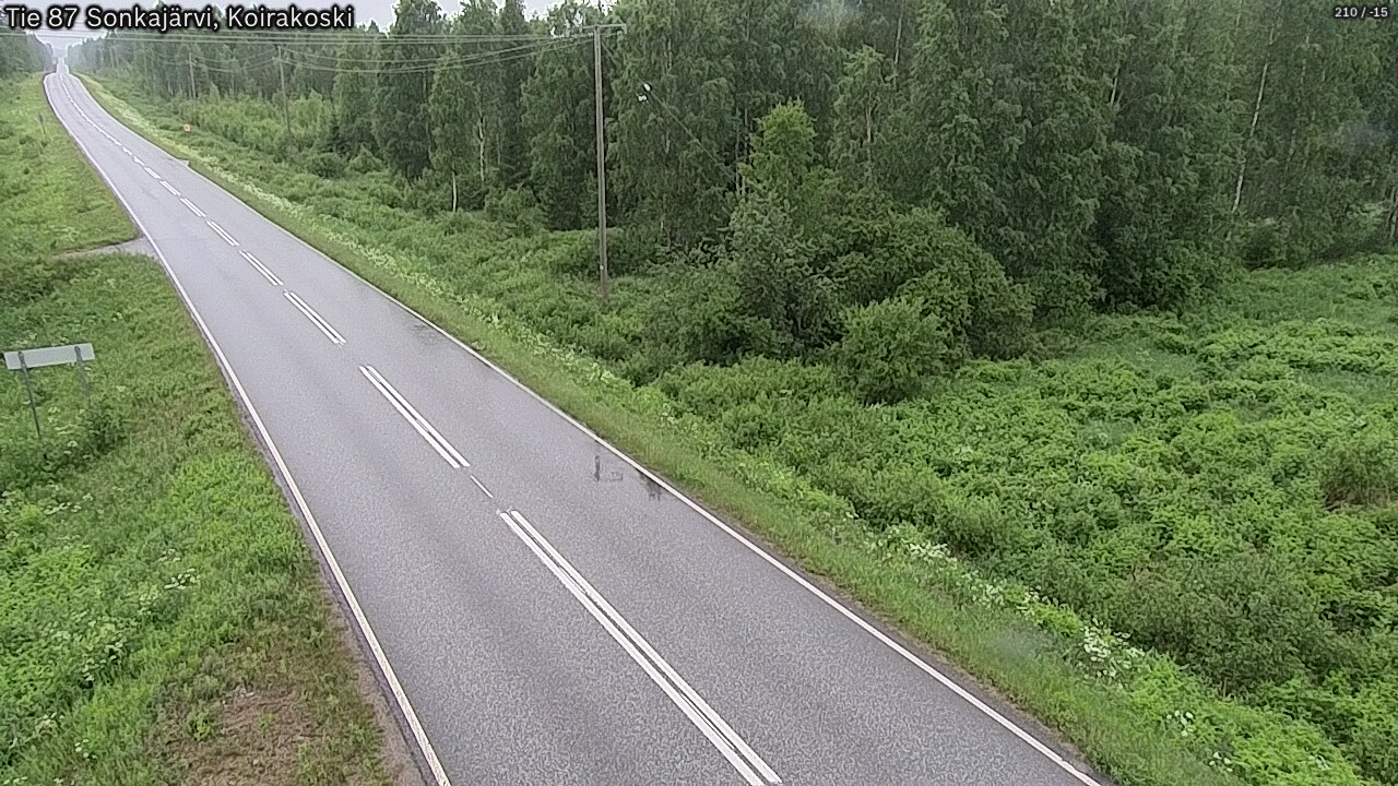 Weather Camera Image Road 87 Sonkajärvi, Koirakoski, Sonkajärvi, Pohjois-Savo