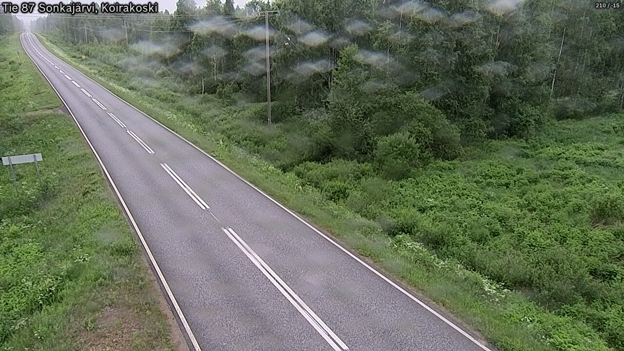 Weather Camera Image Road 87 Sonkajärvi, Koirakoski, Sonkajärvi, Pohjois-Savo