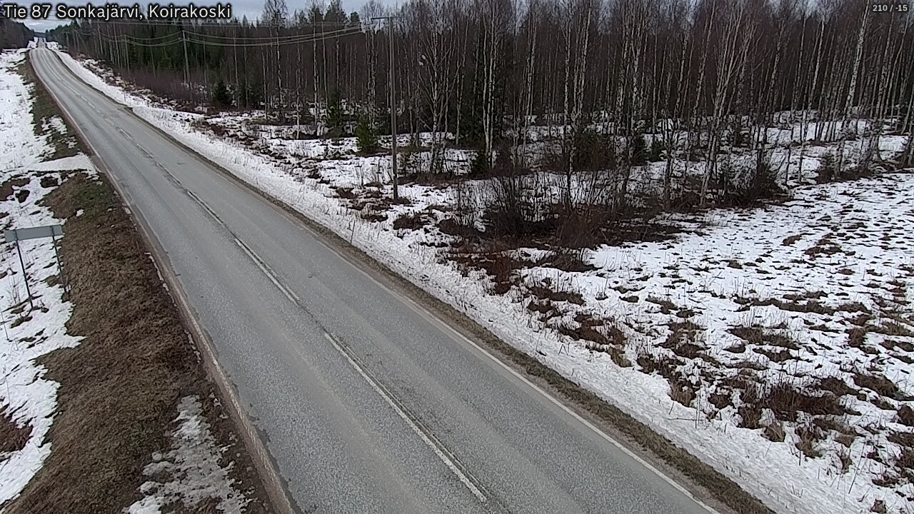 Weather Camera Image Road 87 Sonkajärvi, Koirakoski, Sonkajärvi, Pohjois-Savo