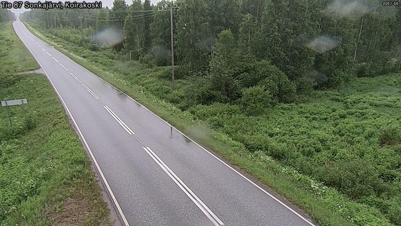 Weather Camera Image Road 87 Sonkajärvi, Koirakoski, Sonkajärvi, Pohjois-Savo