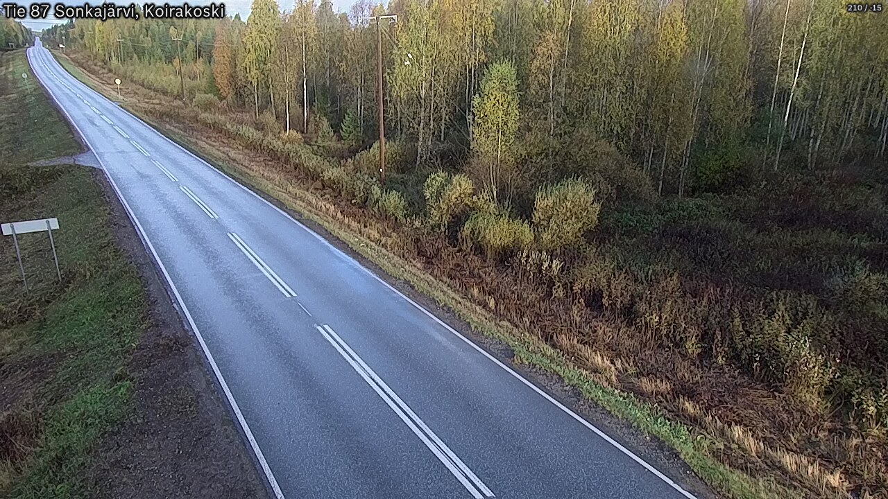Weather Camera Image Road 87 Sonkajärvi, Koirakoski, Sonkajärvi, Pohjois-Savo