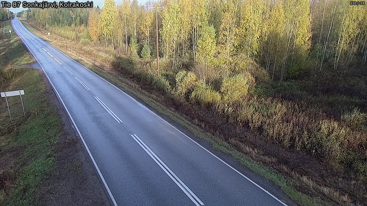 Weather Camera Image Road 87 Sonkajärvi, Koirakoski, Sonkajärvi, Pohjois-Savo