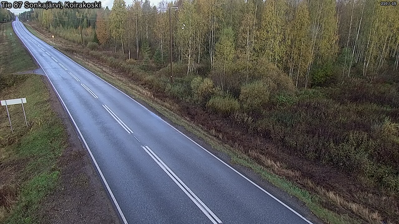 Weather Camera Image Road 87 Sonkajärvi, Koirakoski, Sonkajärvi, Pohjois-Savo