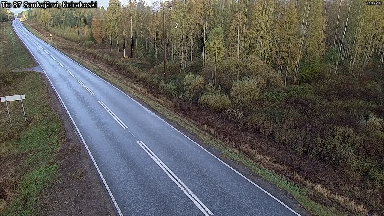 Weather Camera Image Road 87 Sonkajärvi, Koirakoski, Sonkajärvi, Pohjois-Savo