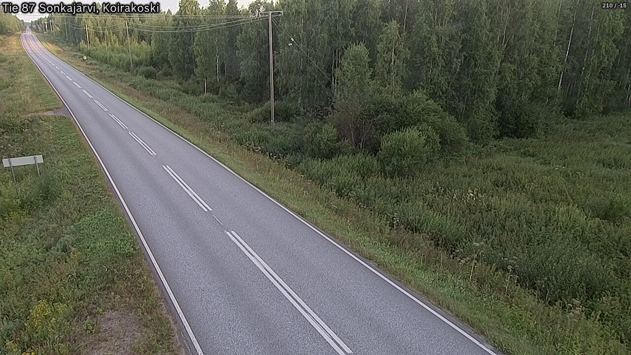 Weather Camera Image Road 87 Sonkajärvi, Koirakoski, Sonkajärvi, Pohjois-Savo
