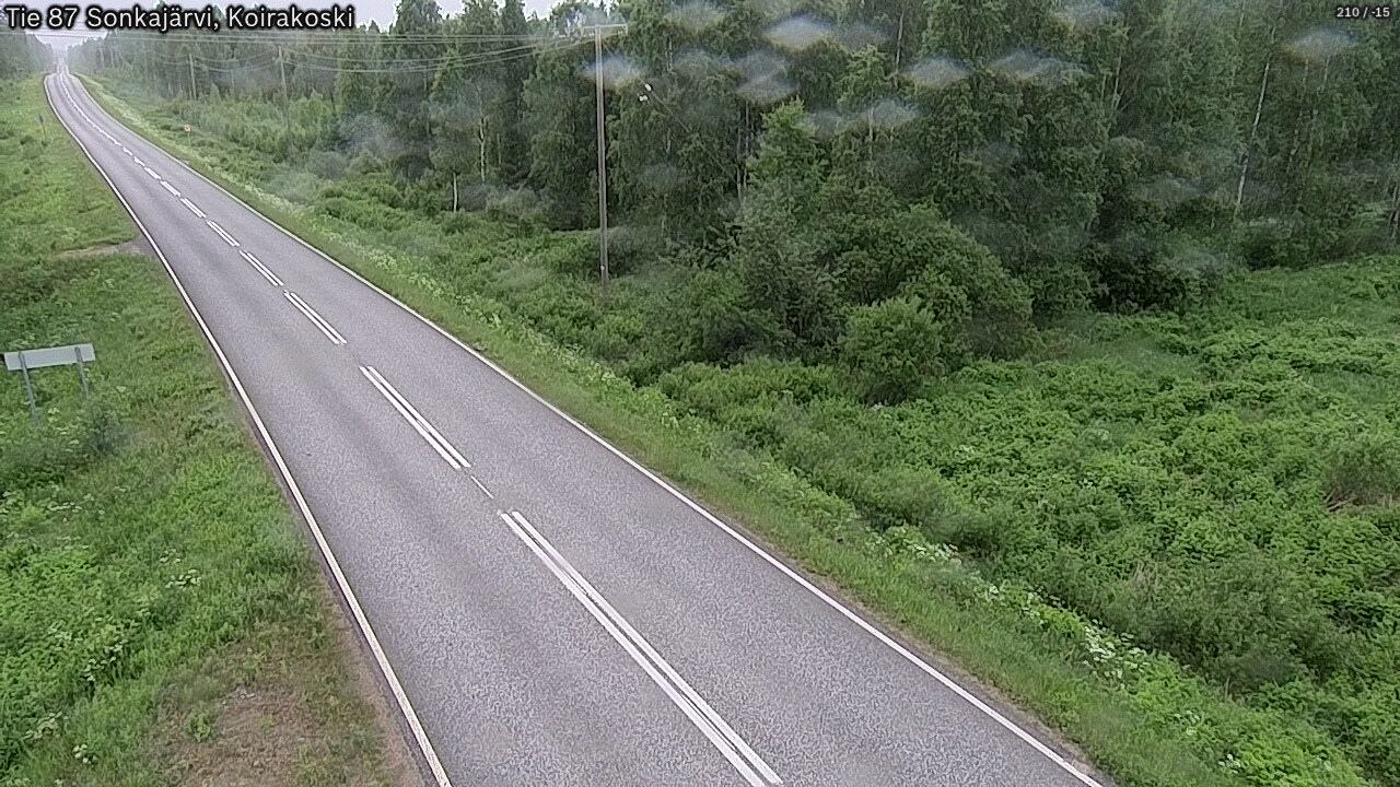 Weather Camera Image Road 87 Sonkajärvi, Koirakoski, Sonkajärvi, Pohjois-Savo