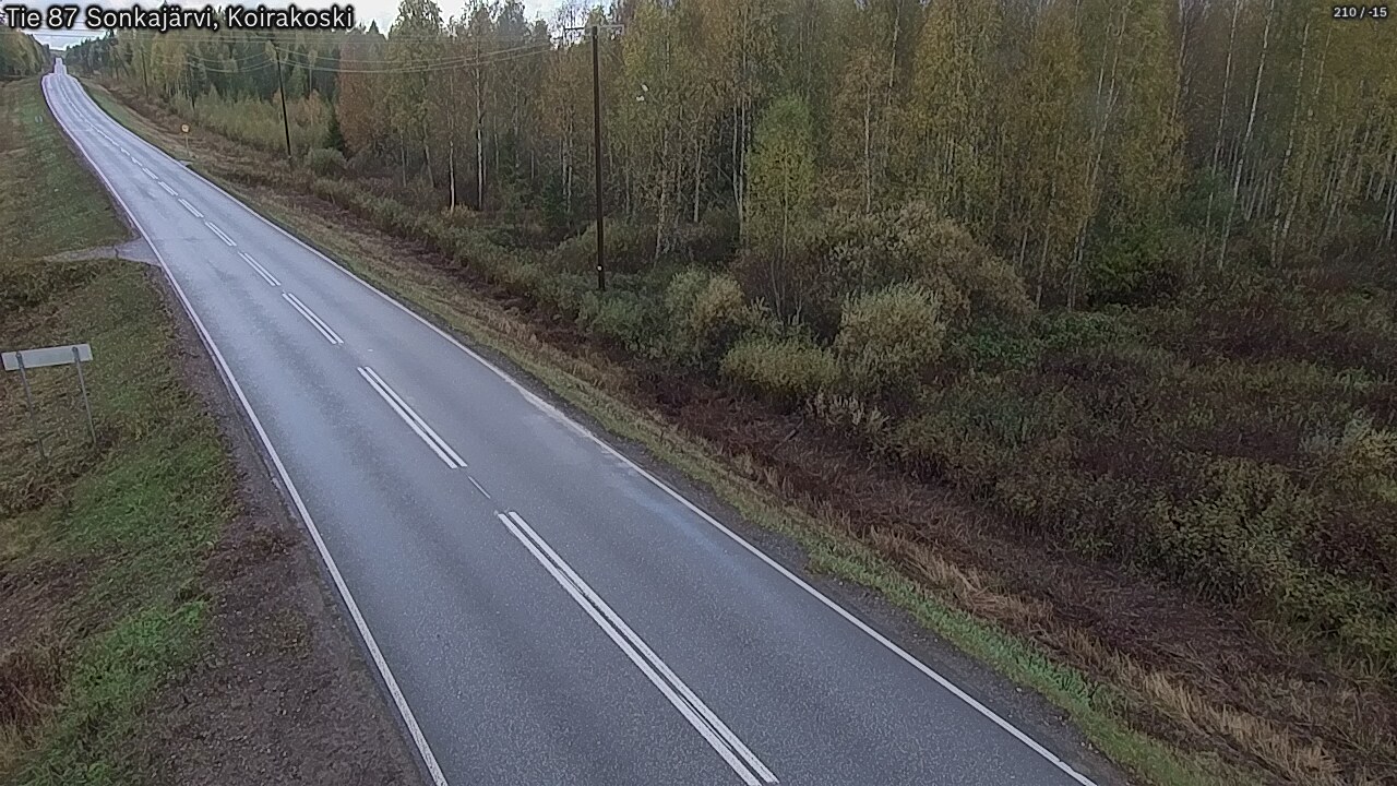 Weather Camera Image Road 87 Sonkajärvi, Koirakoski, Sonkajärvi, Pohjois-Savo