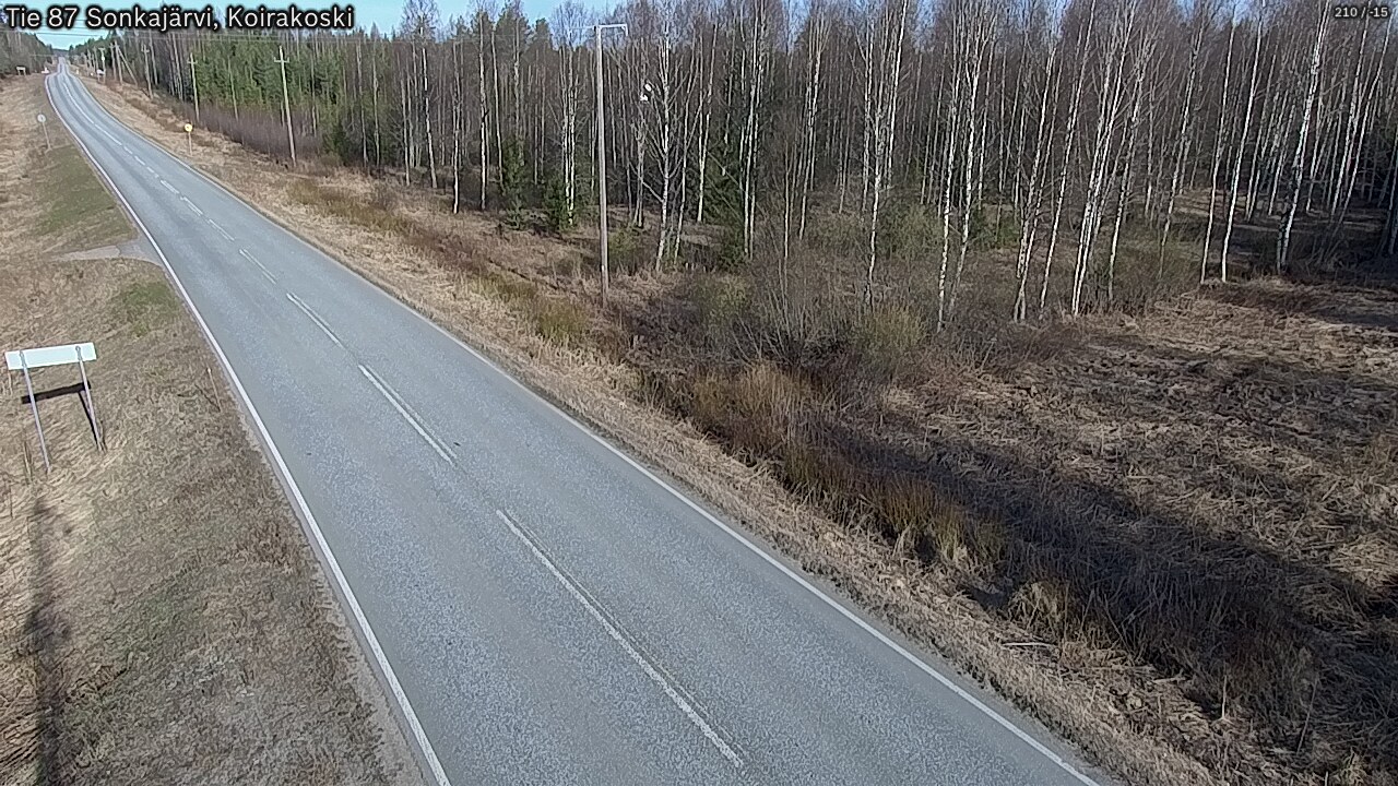 Kelikamerat Kuva Tie 87 Sonkajärvi, Koirako, Sonkajärvi, Pohjois-Savo