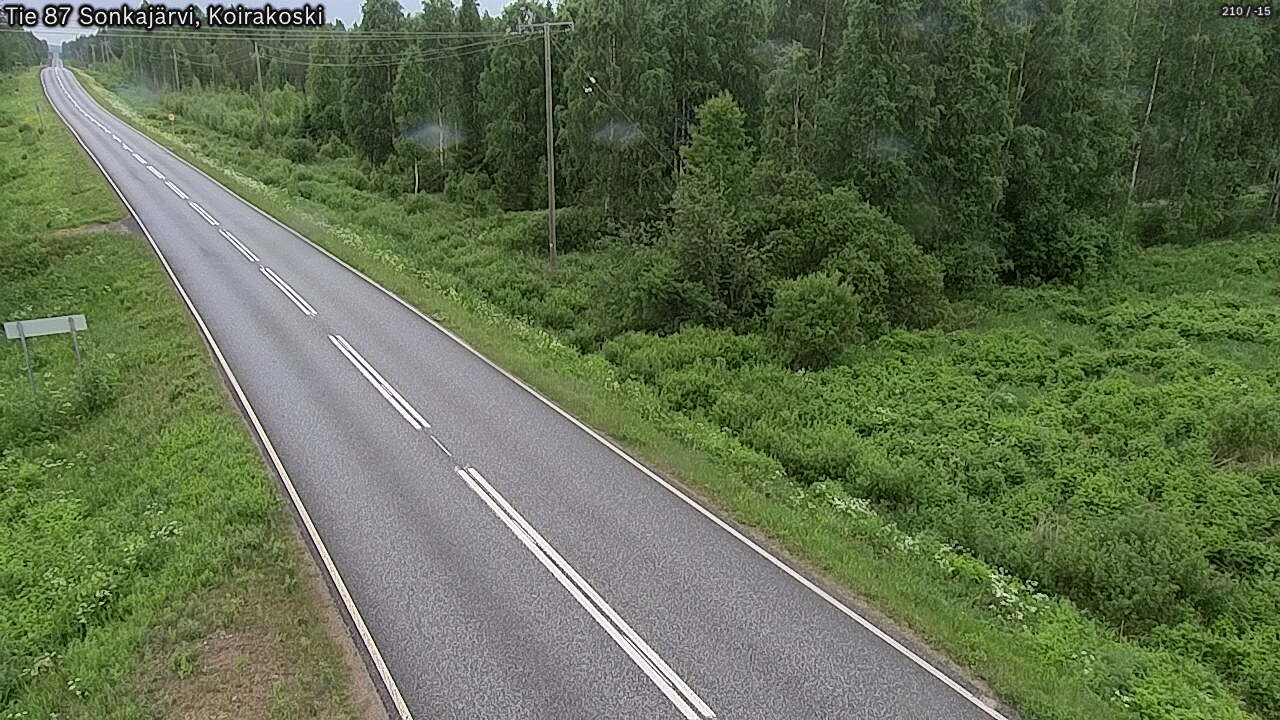 Weather Camera Image Road 87 Sonkajärvi, Koirakoski, Sonkajärvi, Pohjois-Savo