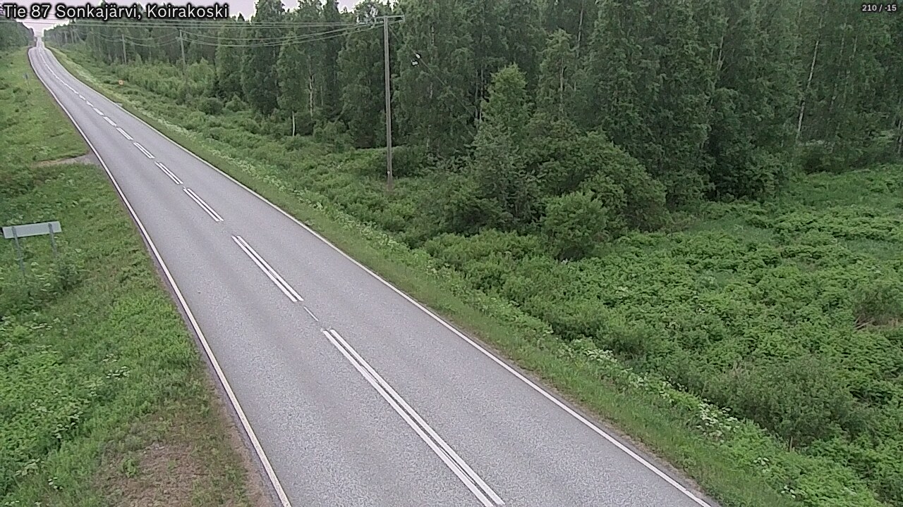 Weather Camera Image Road 87 Sonkajärvi, Koirakoski, Sonkajärvi, Pohjois-Savo
