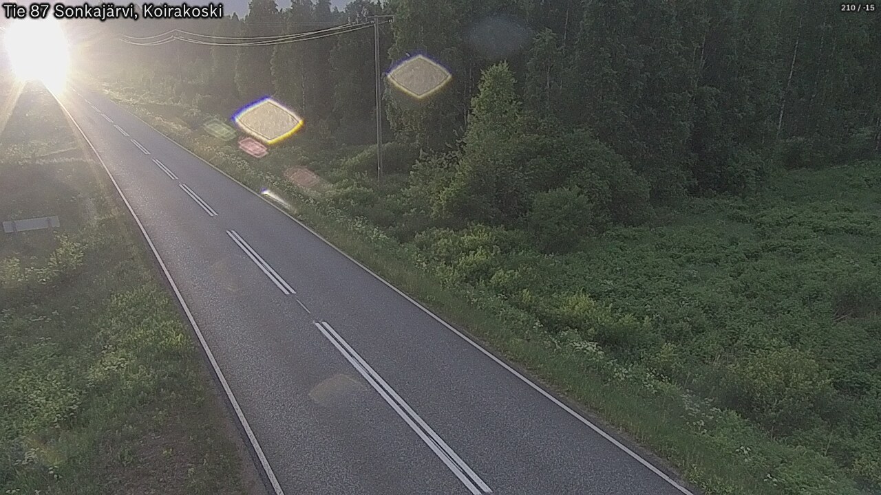 Weather Camera Image Road 87 Sonkajärvi, Koirakoski, Sonkajärvi, Pohjois-Savo