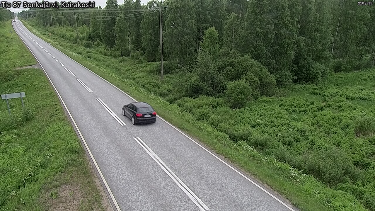 Weather Camera Image Road 87 Sonkajärvi, Koirakoski, Sonkajärvi, Pohjois-Savo