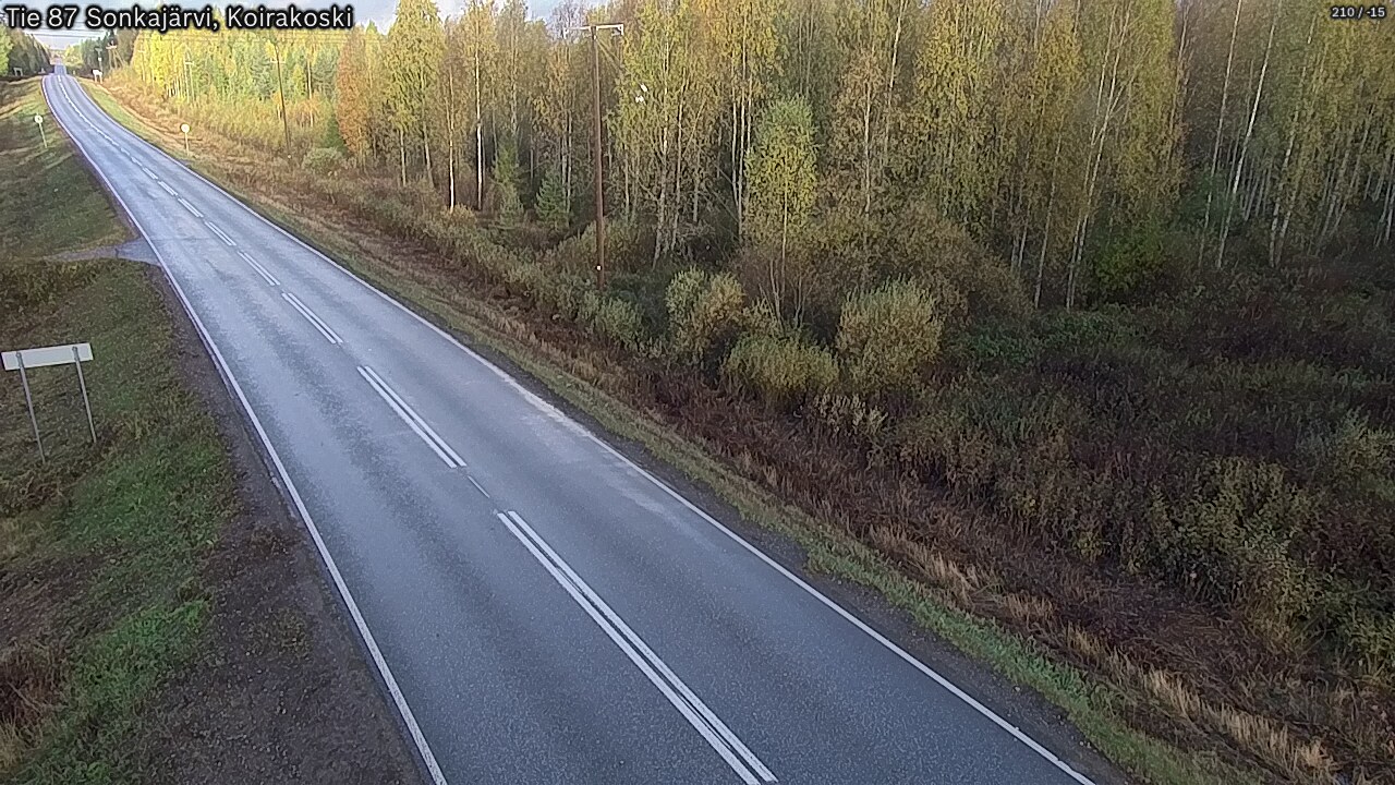 Weather Camera Image Road 87 Sonkajärvi, Koirakoski, Sonkajärvi, Pohjois-Savo